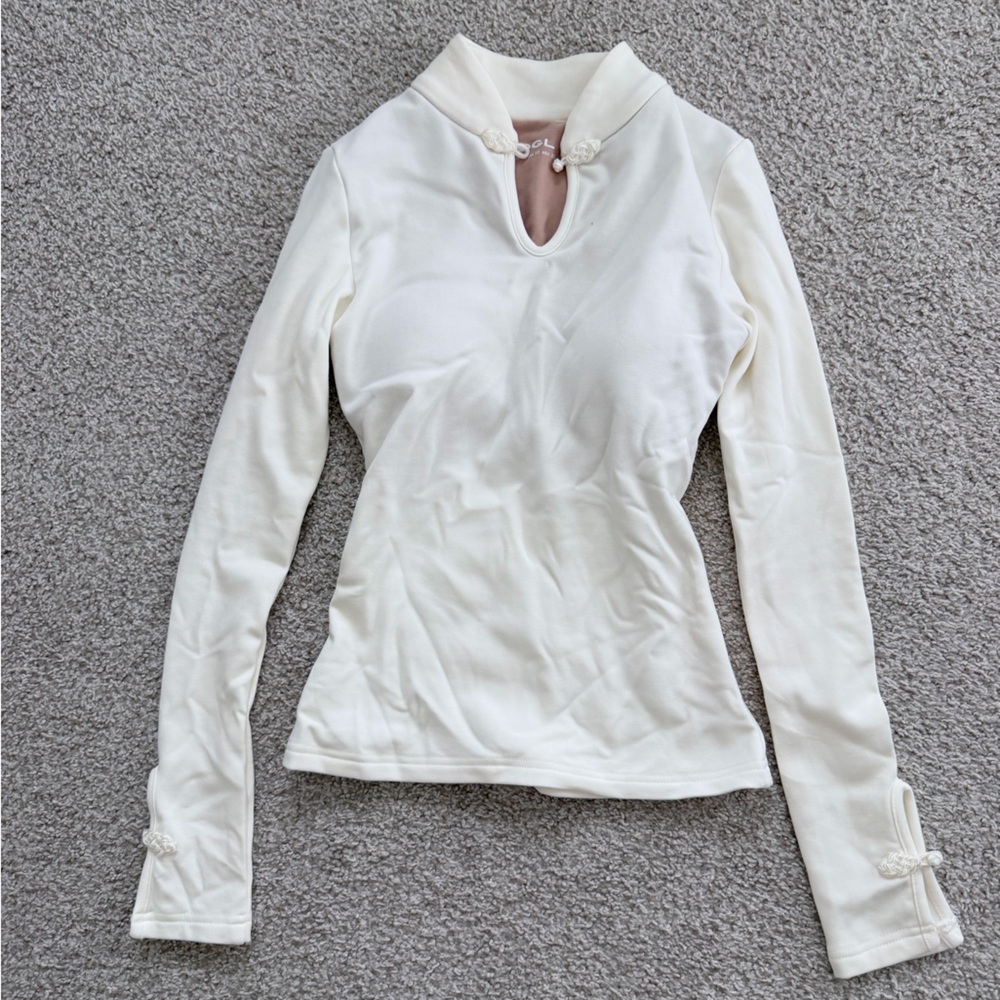 OGL Cream Long Sleeve Blouse